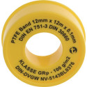 Ruban d'étanchéité PTFE GRp L12m B12mm D0,1mm blanc 100g/m² Rl.GEKA (Par 10)
