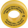Ruban d'étanchéité PTFE GRp L12m B12mm D0,1mm blanc 100g/m² Rl.GEKA (Par 10)