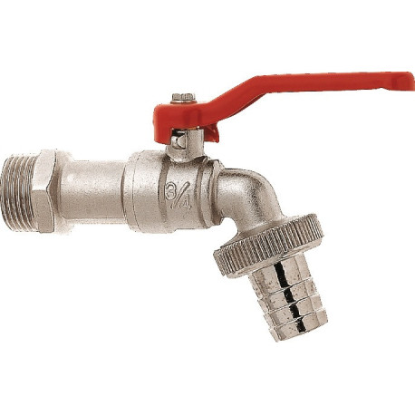Vanne de sortie à bille GEKA laiton.chromé.taille nominale 13mm AG 1/2 pouce (Par 10)