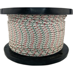 Bobine câble de démarrage D.5mm blanc KF vert/rouge avec ME OVERMANN