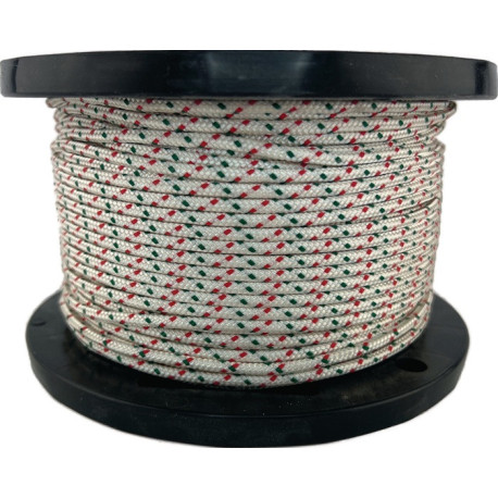 Bobine câble de démarrage D.5mm blanc KF vert/rouge avec ME OVERMANN