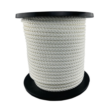 Cordon corde roue D.4mm tresse pleine blanche avec âme OVERMANN