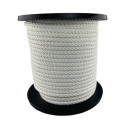 Cordon corde roue D.4mm tresse pleine blanche avec âme OVERMANN