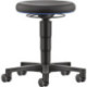 Tabouret pivotant Rl.simili cuir assise noire H.450-650mm BIMOS