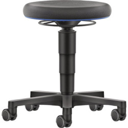 Tabouret pivotant Rl.Mousse intégrale mousse intégrale assise noire H.450-650mm BIMOS