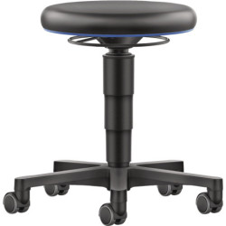 Tabouret pivotant Rl.Supertec assise noire H.450-650mm Supertec BIMOS