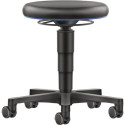 Tabouret pivotant Rl.Supertec assise noire H.450-650mm Supertec BIMOS