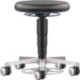 Tabouret pivotant Rl.Simili cuir noir H.480-650mm BIMOS
