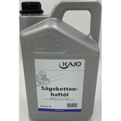 Huile adhésive pour chaîne de scie 100-120 mm²/s (à 40 degrés C) Bidon de 5 l KAJO