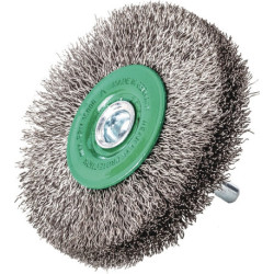 Brosse ronde D.60mm épaisseur fil 0,2mm VA 18mm 15000min 10