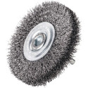 Brosse ronde D.50mm épaisseur fil 0,2mm STA 11mm 15000min 10