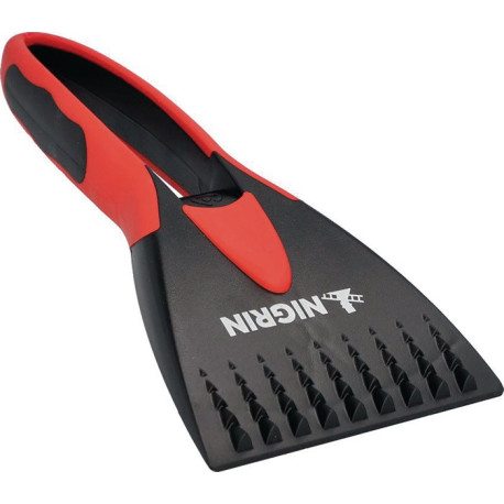 Grattoir à glace 2K bord grattoir 95mm L.21cm noir-rouge avec manche souple NIGRIN (Par 21)