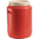 Fût de batterie 60l HD-PE orange pur (couvercle ivoire clair) avec poignées encastrées WEMAS