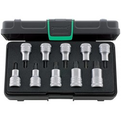 Coffret clés a douille .1/2"10 pièces Torx Stahlwille