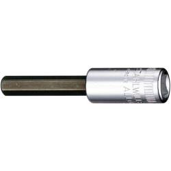 Insert de clé à douille 44 1/4 pouces 6 pans SW 6mm L.55mm STAHLWILLE