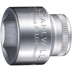 Insert clé à douille 456 20 3/8 pouces 6 pans SW 20mm L.34mm STAHLWILLE (Par 10)