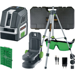 Laser lignes croisées PocketCross Laser 2G ± 3,5 degrés ± 0,3 mm/m trépied compact 55m