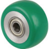 Roue D.200mm Trgf.800kg PU bleu Axe D.20mm Longueur moyeu 60mm BS ROLLS