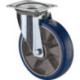Roulette pivotante D.200mm Trgf.300kg plateau PU L138xL109mm Couleur Rl.bleu BS ROLLS