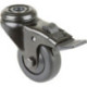 Roulette pivotante à support fixe D.50mm charge 50kg avec caoutchouc fixe noir BS ROLLERS