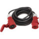 Rallonge CEE 32 A 400 V 10m H07RN-F 5x6mm² noir IP44 WEINGÄRTNER