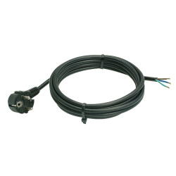Câble de raccordement H05VV-F 3G1,5mm² fiche coudée 3m WEINGÄRTNER