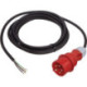 Câble de connexion H07RN-F 5x4mm² 5m fiche CEE.5 broches noir