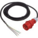 Câble de connexion H07RN-F 5x1,5mm² 5m fiche CEE.5 broches noir