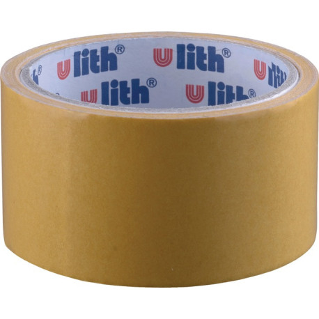 Ruban de pose double face 468/E L.10m l.50mm beige épaisseur totale 0,08mm Rl.ULITH