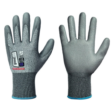 Gants de protection contre les coupures BURBANK taille 7 gris EN 388 PSA II GOODJOB (Par 12)