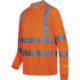 T-shirt haute visibilité manches longues NEVIO taille M (50/52) orange SAFESTYLE