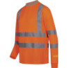 T-shirt haute visibilité manches longues NEVIO taille M (50/52) orange SAFESTYLE