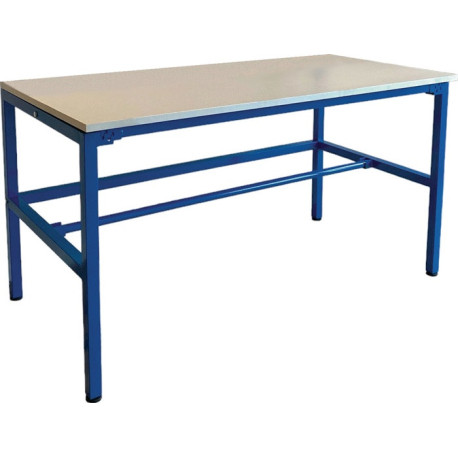 Table d'emballage L1600xP800xH850mm plan de travail en résine mélamine GEWA