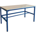 Table d'emballage L2000xP800xH850mm plan de travail en résine mélamine GEWA
