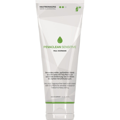 Crème lavante mains PEVACLEAN Sensitive tube 250ml non parfumée PAUL VOORMANN