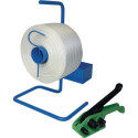 Kit de cerclage bande-L.850m bande-L.16mm avec distributeur portable