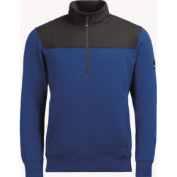 Sweat zippé ROB taille XL bleu roi-noir FHB