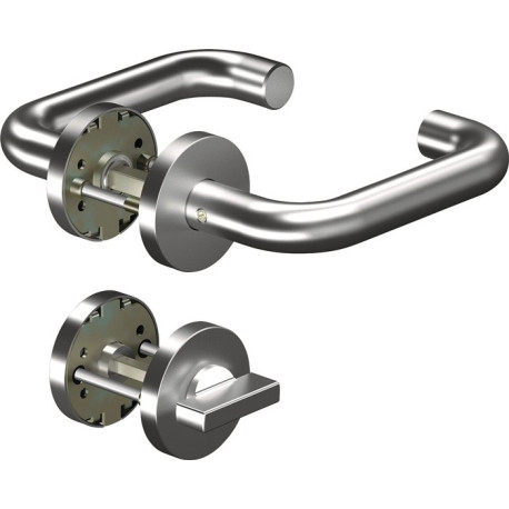 Poignée porte CORE+8100 8mm/6501/7122 WC AL Alu.U-forme Gauche/Droite D/D OGRO