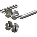 Poignée porte CORE+8906 8mm/6501/6612 PZ AL Alu.rd.Gauche/Droite D/D OGRO