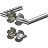 Poignée porte CORE+8906 8mm/6501/7122 WC AL Alu.rd.Gauche/Droite D/D OGRO