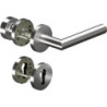 Poignée porte CORE+8906 8 mm/3020N/6501/6612 PZ AL Alu.rd.Gauche/Droite fl.D/K OGRO