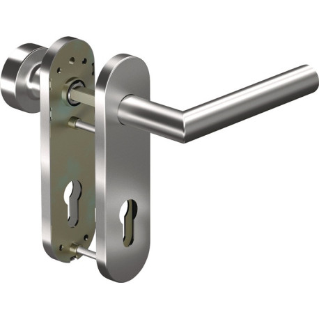 Poignée porte FS CORE+8906/3020/7051K VA ER/mat D/K TS 38-63mm PZ rd OGRO