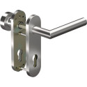 Poignée porte FS CORE+8906/3020/7051K VA ER/mat D/K TS 38-63mm PZ rd OGRO