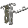 Poignée porte FS CORE+8907/7051K Alu.AL D/D TS 38-63mm PZ rd Gauche/Droite OGRO