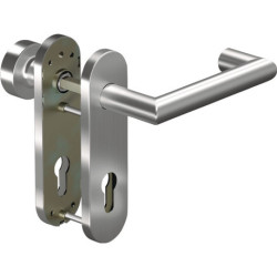 Poignée porte FS CORE+8907/3020/7051K Alu.AL D/K TS 38-63mm PZ rd Gauche/Droite OGRO