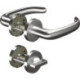 Poignée porte CORE+8999 8mm/6501/7122 WC AL Alu.U-forme Gauche/Droite D/D OGRO