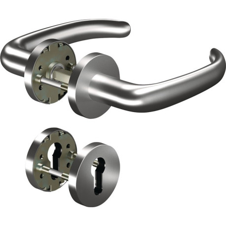 Poignée porte CORE+8999 8mm/6501/6612 PZ ER VA forme U Gauche/Droite D/D OGRO