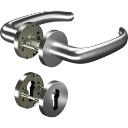Poignée porte CORE+8999 8mm/6501/7122 WC ER VA forme U Gauche/Droite D/D OGRO