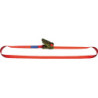 Sangle d'arrimage DIN EN 12195-2 L.3m l.25mm avec blocage par pince LC U 250 daN 2 pièces/jeu