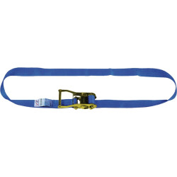 Sangle d'arrimage DIN EN 12195-2 L.5m B.50mm avec cliquet LC U 3000 daN